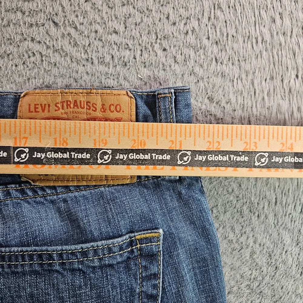 Levis 559 Relaxed Straight Jeans Mens 42x30 Blue Denim Medium Wash